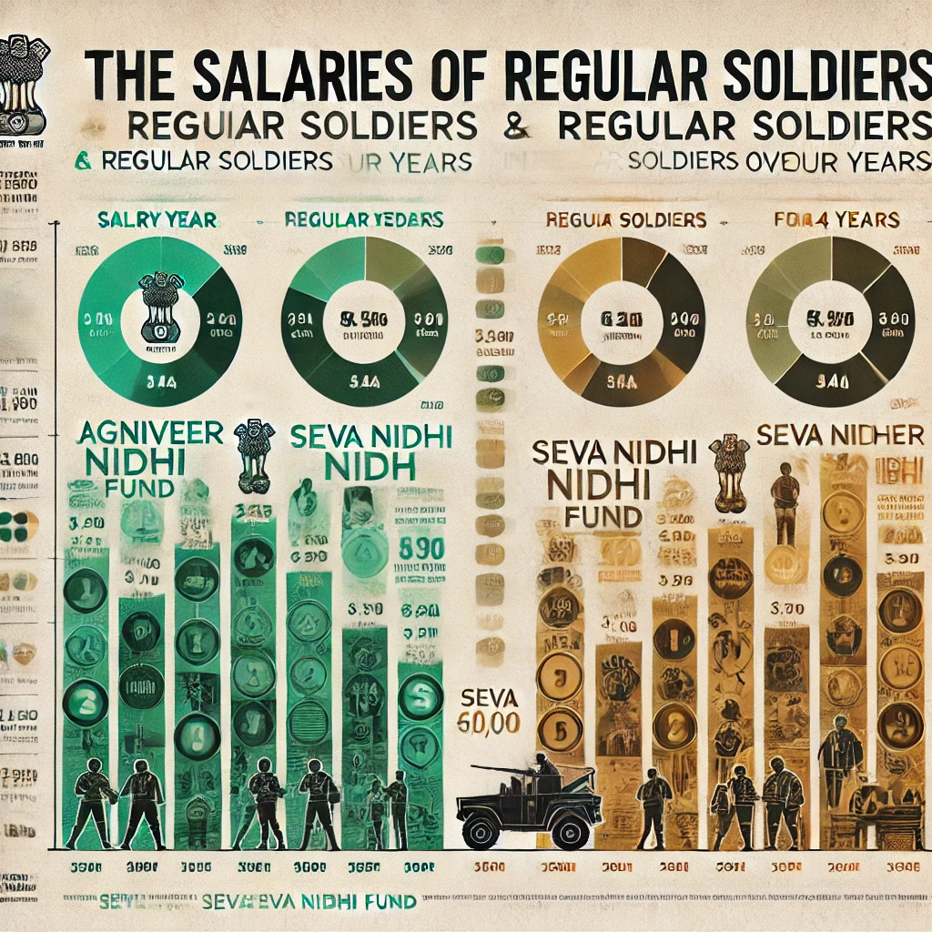 अग्निवीर बनाम रेगुलर सैनिक वेतन (Agniveer vs regular soldier salary)