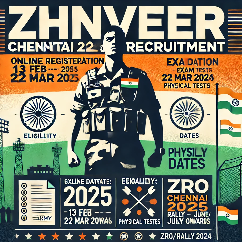 Agniveer bharti 2025 ZRO chennai