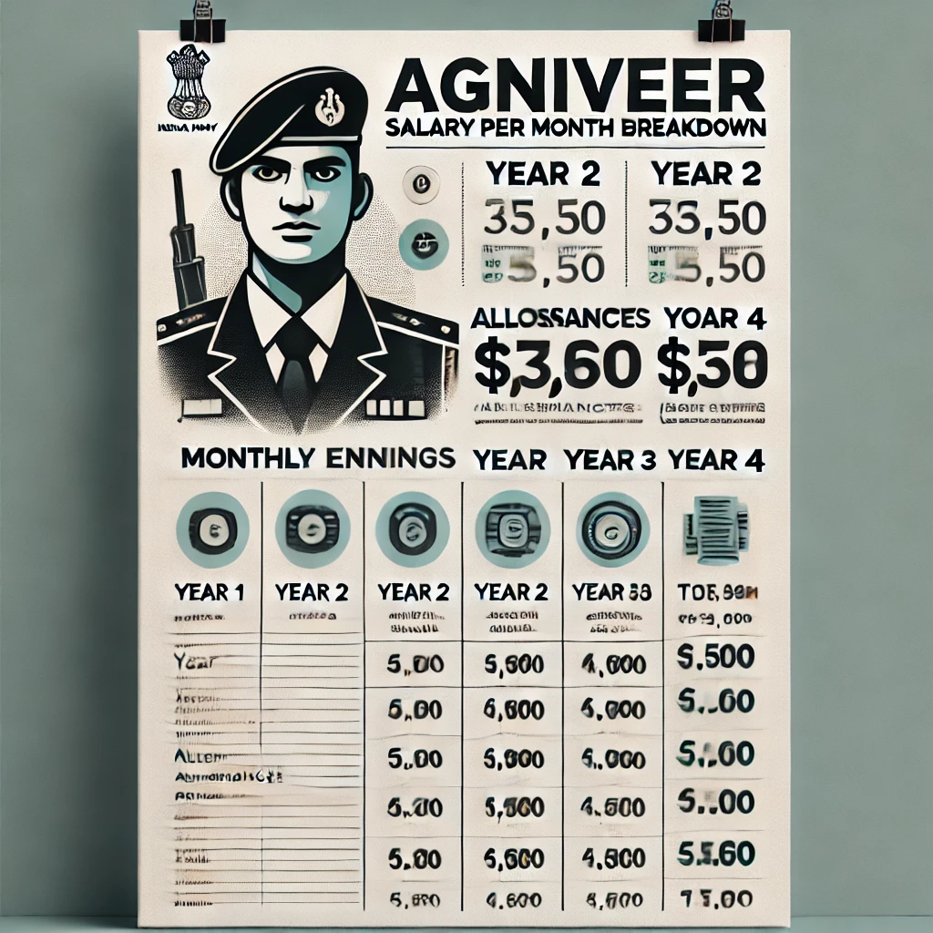 Agniveer salary per month