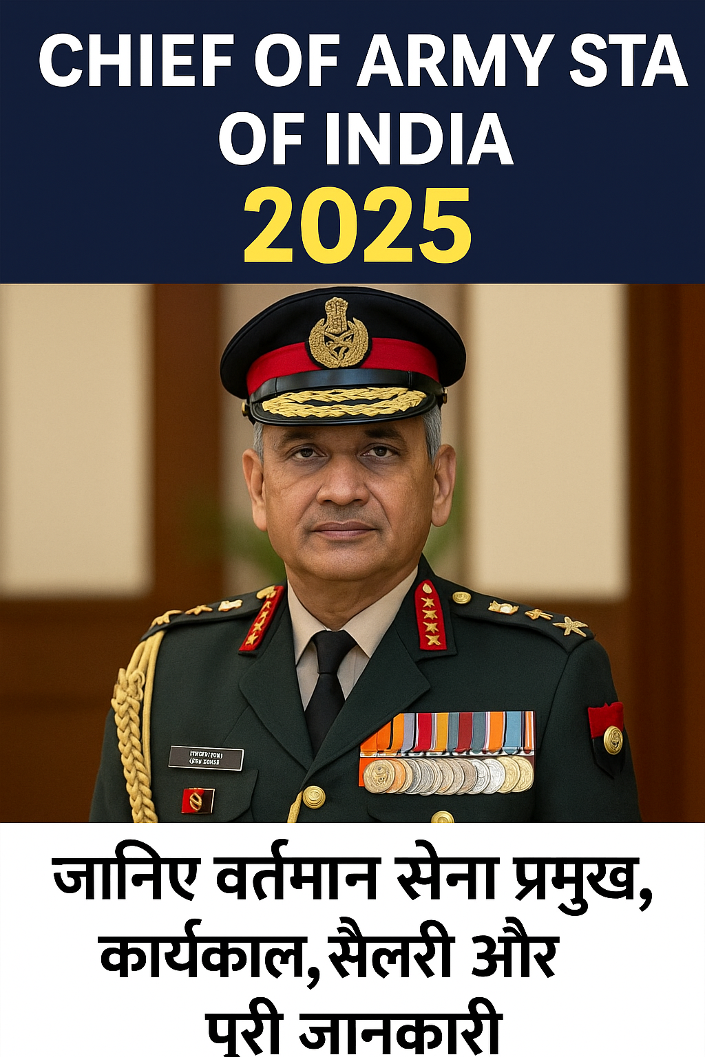 Chief of Army Staff of India 2025