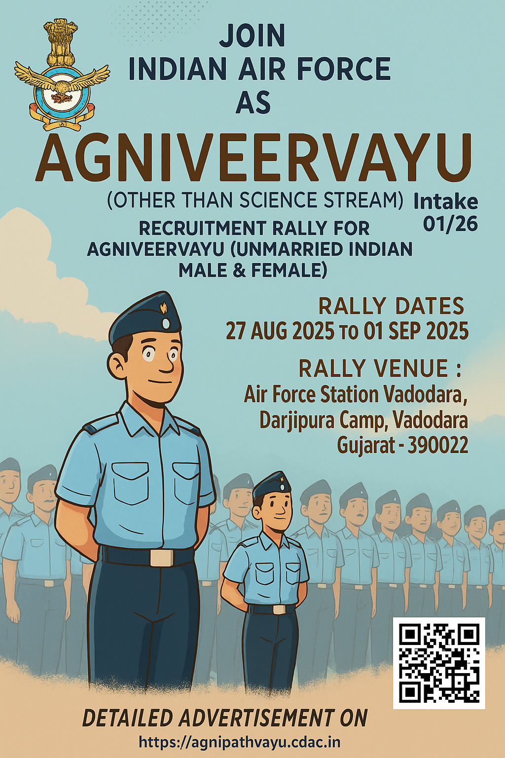 Agniveervayu Intake 01/2026 Recruitment Rally