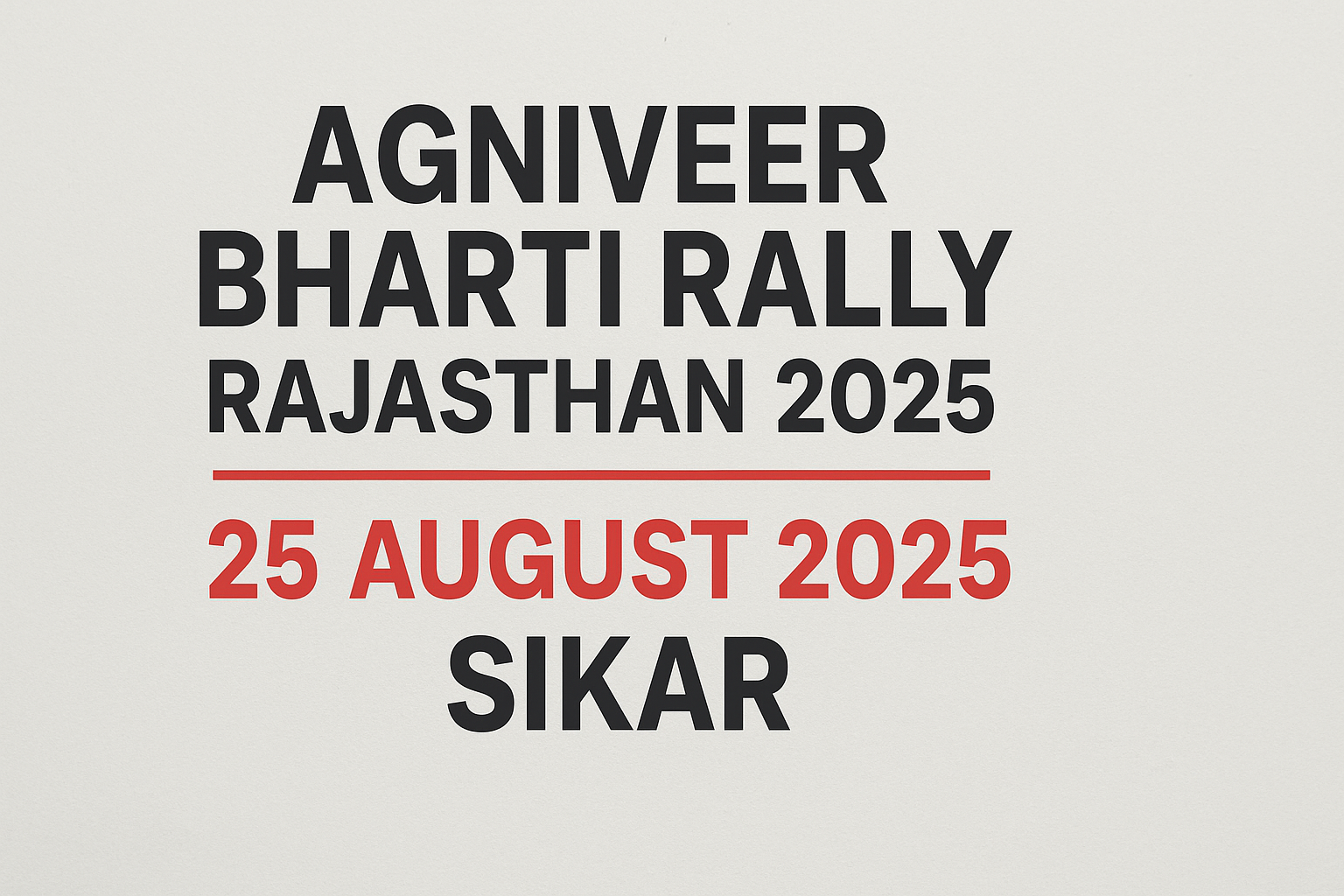 Agniveer bharti rally rajasthan 2055