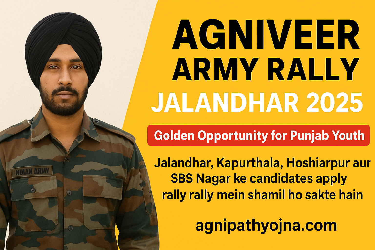 Agniveer Army Rally Jalandhar 2025